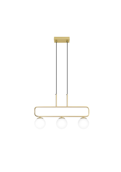 Jove pendant light 3xG9 mosiądz / white 60 cm - product image 2
