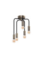 Lampa sufitowa Saga 5xE14 patyna + matowy czarny 25,5 cm - zdjęcie produktu 2