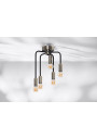 Lampa sufitowa Saga 5xE14 patyna + matowy czarny 25,5 cm - zdjęcie produktu 3