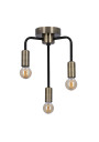 Lampa sufitowa Saga 3xE14 patynowy + matowy czarny 22 cm - zdjęcie produktu 3