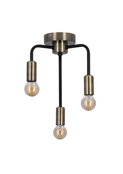 Saga ceiling light 3xE14 patynowy / matowy black 22 cm - product image 3