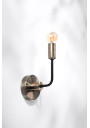 Saga wall light 1xE14 patyna / matowy black 12 cm - product image 2