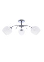 Lampa sufitowa Estar 3xE27 chromowy + biały 54 cm