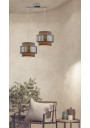 Hare pendant light 2xE27 chrome, grey / silver 50 cm - product image 1