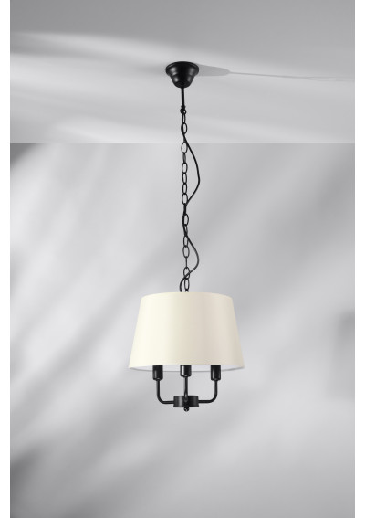 Pasteri pendant light 3xE14 black / beige 32,5 cm - product image 1