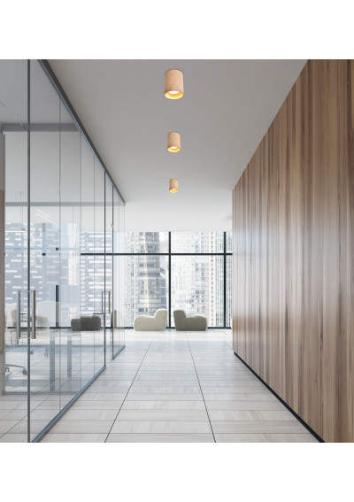 Tuba ceiling light 1xGU10 drewniany 7,9 cm - product image 2