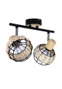 Lampa sufitowa Tajga czarny + drewniany 44 cm - zdjęcie produktu 1