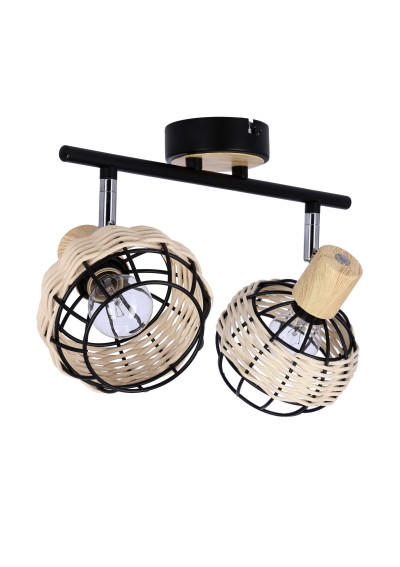 Tajga ceiling light black / drewniany 44 cm - product image 1