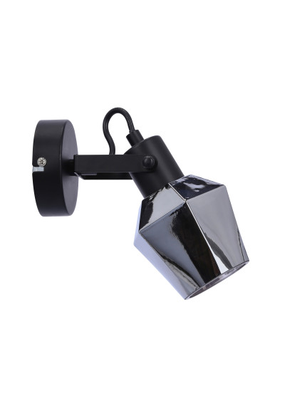 Lampa ścienna Randi czarny 19 cm