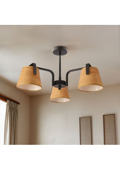 Plafon E14 brązowy 55 cm - zdjęcie produktu 1
