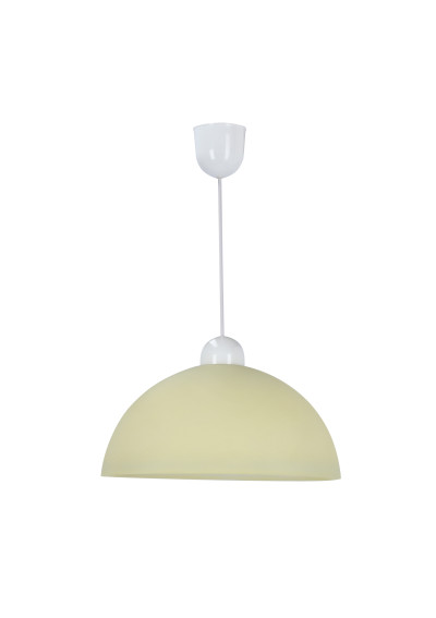 Lampa wisząca Vanilia 1xE27 biały + kremowy 22 cm