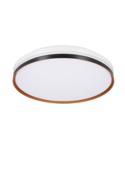 Plafon Montana 24 W LED 4000 K czarny + biały + złoty 40 cm