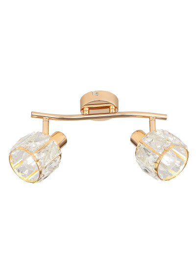 E14 ceiling light 2xE14 gold 28 cm