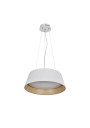 Lampa wisząca Umbria 24 W LED 4000 K biały + drewniany 45 cm