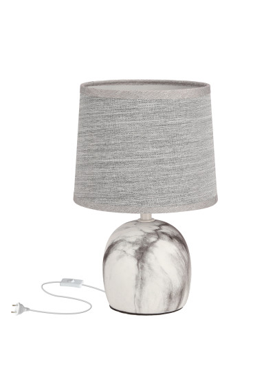 Adelina table lamp 1xE14 marmur / grey 16,5 cm
