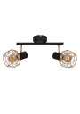 Lampa sufitowa Acrobat 2xE14 czarny + miedziany 40 cm