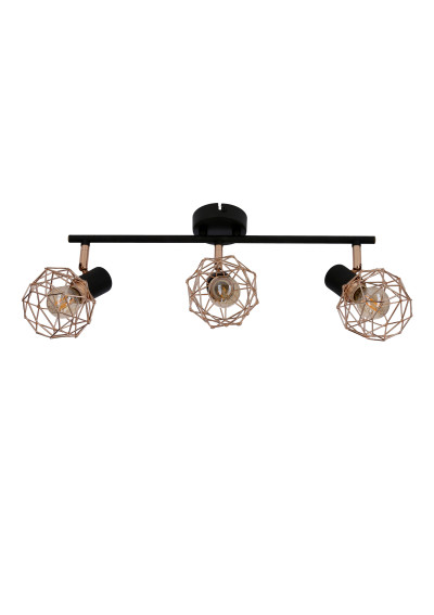 Acrobat ceiling light 3xE14 black / copper 59 cm