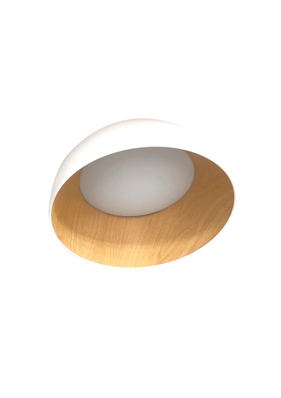 Trento ceiling light 18 W LED 4000 K white / drewniany 35 cm