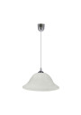 Vera pendant light 1xE27 chromee / alabastrowy 25 cm