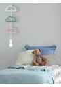 Lampa wisząca Single 1xE27 różowy+niebieski+biały 15,5 cm - zdjęcie produktu 1