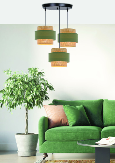 Lampa wisząca Sasso 3xE27 45 cm - zdjęcie produktu 1