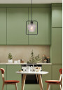 Lampa wisząca Niko 1xE27 czarny + bezbarwny 20 cm - zdjęcie produktu 1