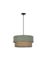 Livorno pendant light 1xE27 black, mietowy / szaro-beige 35 cm