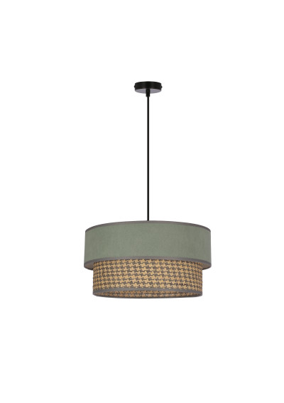 Livorno pendant light 1xE27 black, mietowy / szaro-beige 35 cm