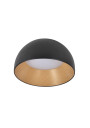 Plafon Liguria 18 W LED 4000 K czarny + bialy + drewniany 35 cm