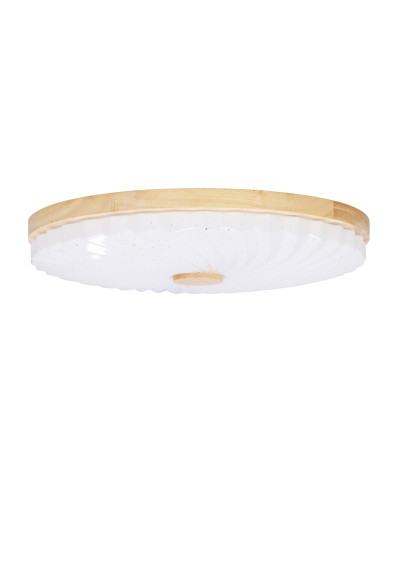 Plafon Lemo 24 W LED 4000 K biały + drewniany 38 cm