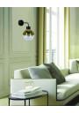 Lady wall light 1xE27 black / gold 21 cm - product image 1