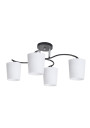 Esnyr ceiling light 4xE27 chromee/white/black 59 cm