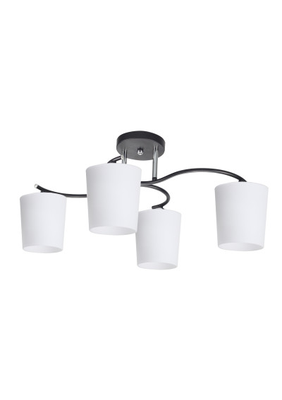 Esnyr ceiling light 4xE27 chromee/white/black 59 cm