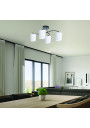 Lampa sufitowa Esnyr 4xE27 chromowy+biały+czarny 59 cm - zdjęcie produktu 1