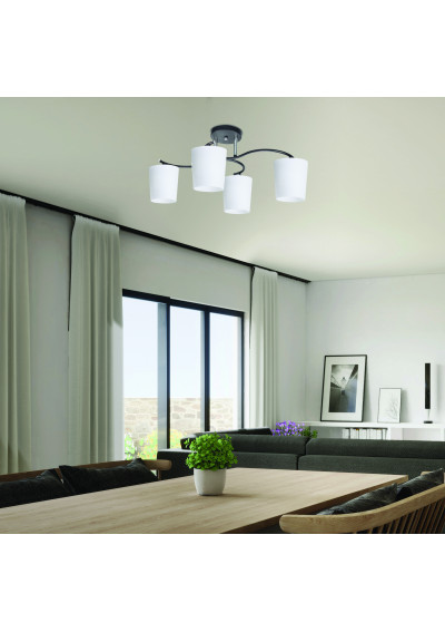 Esnyr ceiling light 4xE27 chromee/white/black 59 cm - product image 1