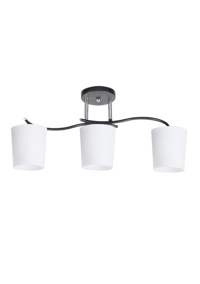 Esnyr ceiling light 3xE27 chromee/white/black 58 cm