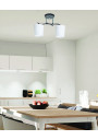 Lampa sufitowa Esnyr 2xE27 chromowy+czarny+biały 37 cm - zdjęcie produktu 1