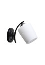 Lampa ścienna Esnyr 1xE27 chromowy+czarny+biały 22 cm