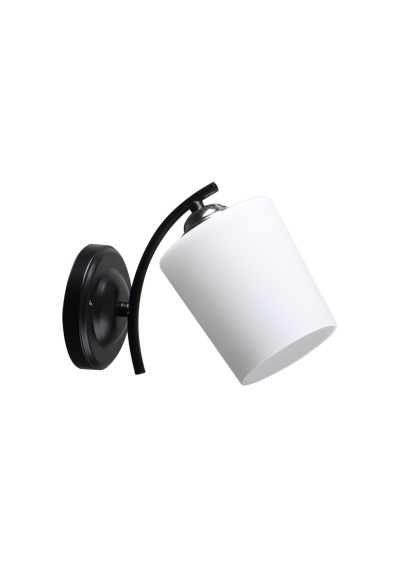 Lampa ścienna Esnyr 1xE27 chromowy+czarny+biały 22 cm
