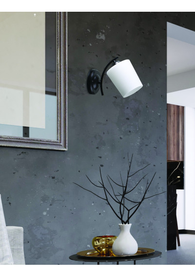 Lampa ścienna Esnyr 1xE27 chromowy+czarny+biały 22 cm - zdjęcie produktu 1