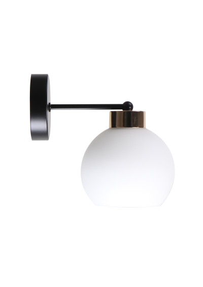 Lampa ścienna Amanda 1xE27 czarny + biały 23 cm