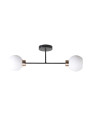 Lampa sufitowa Amanda 2xE27 czarny + biały 62 cm