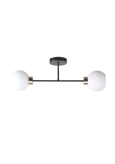 Amanda ceiling light 2xE27 black / white 62 cm