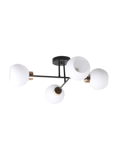 Lampa sufitowa Amanda 4xE27 czarny + biały 62 cm