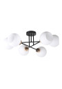 Lampa sufitowa Amanda 6xE27 czarny + biały 60 cm