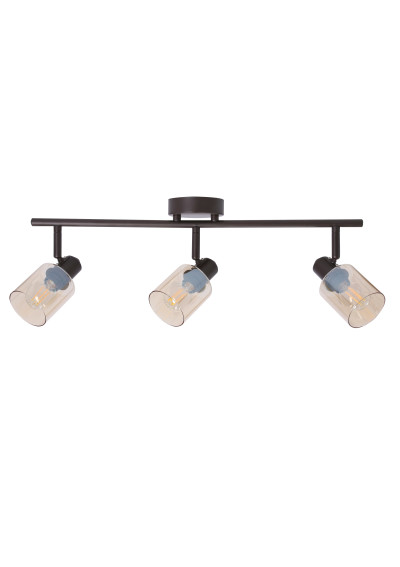 Agra ceiling light 3xE14 black 58 cm