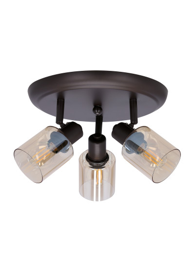 Agra ceiling light 3xE14 black 35 cm