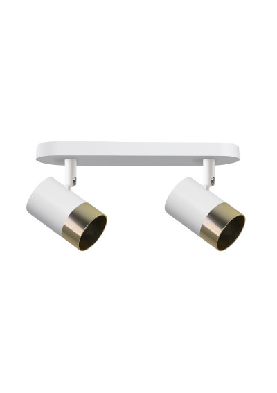 Lampa sufitowa Tobi 2xGU10 biało złoty 34 cm