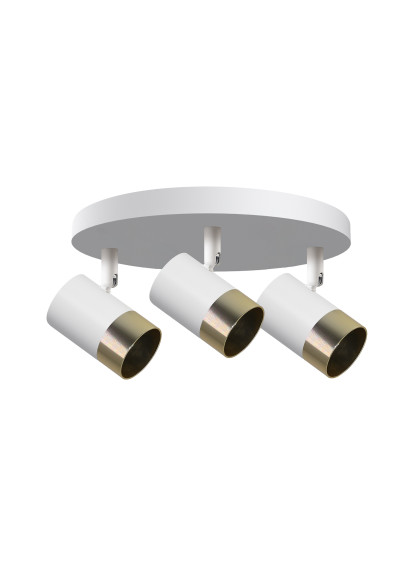 Tobi ceiling light 3xGU10 biało gold 32 cm
