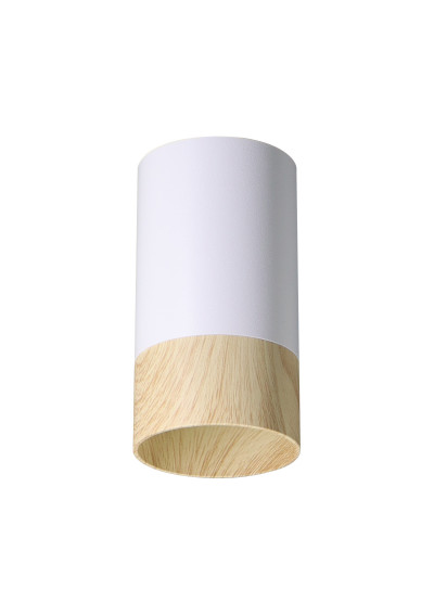 Conti ceiling light 1xGU10 white / drewniany 5,5 cm